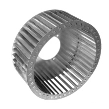 Forward backward curved blower wheel